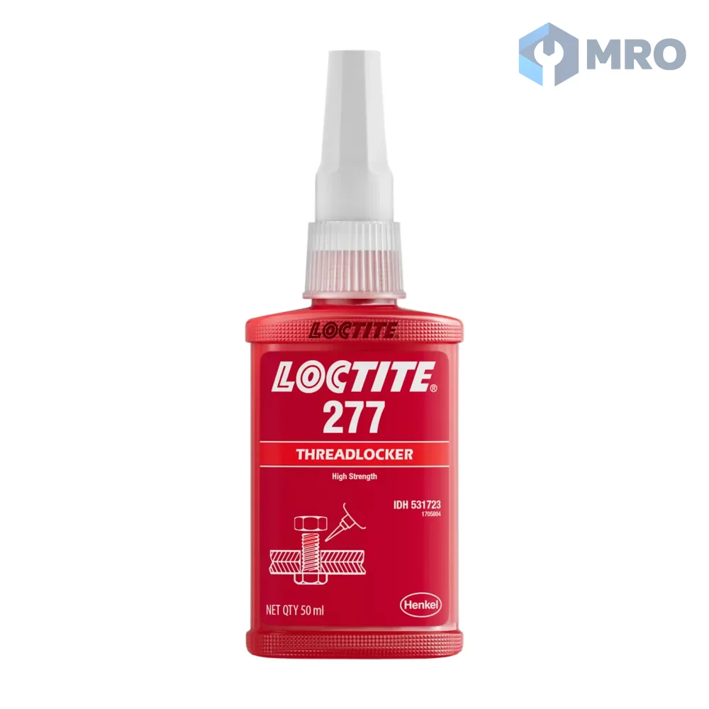 Loctite 277 50ML น้ำยาล็อคเกลียว แรงยึดสูง สำหรับเกลียวใหญ่ (สีแดง) 50 มล.
