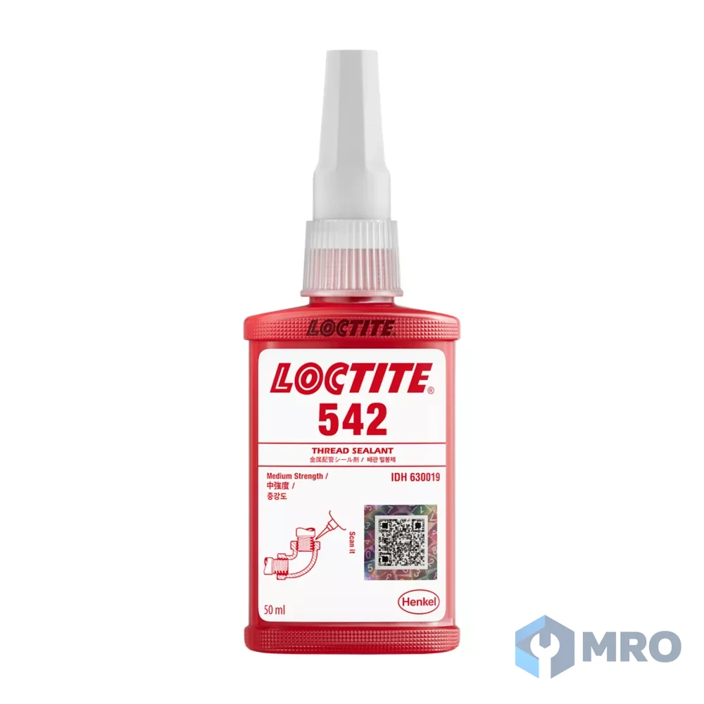 Loctite 542 50ML น้ำยาซีลเกลียวท่อ ไฮดรอลิก/ลม เกลียวละเอียด 50 มล.