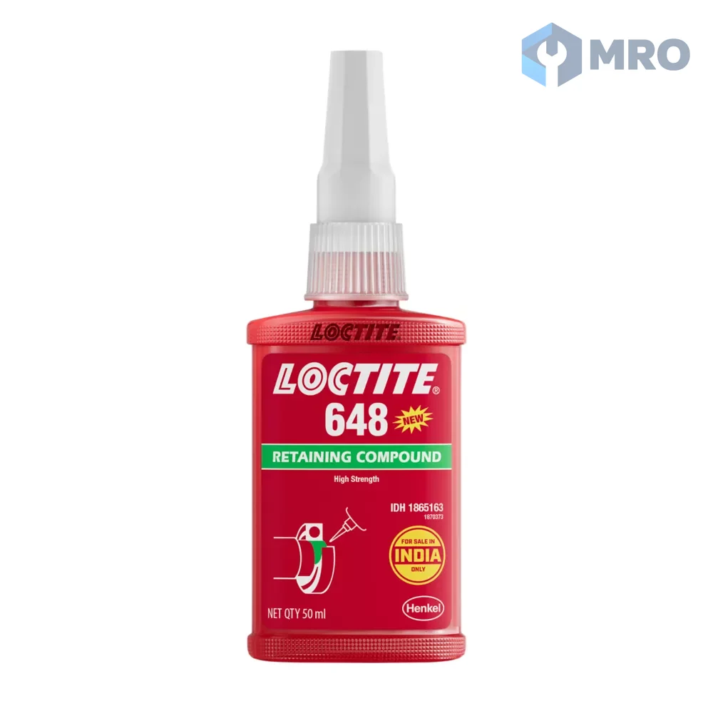 Loctite 648 250G น้ำยายึดชิ้นส่วนทรงกระบอก แรงยึดสูง ทนความร้อน 250 ก.