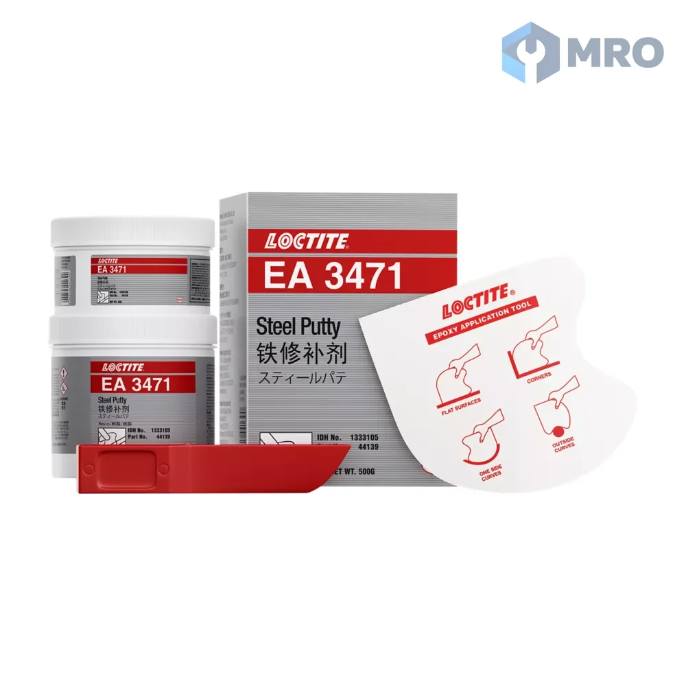 Loctite EA 3471 500G อีพ็อกซี่พุตตี้ผสมเหล็ก Loctite EA 3471 ซ่อมโลหะ (ชุด 500 กรัม)