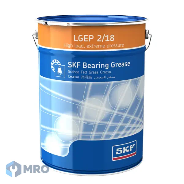 SKF LGEP 2/18 จาระบีลูกปืนรับแรงกดสูง (EP) SKF LGEP 2 (ถัง 18 กก.)