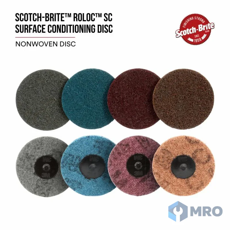 3M Roloc SC-DR Coarse 2in แผ่นขัดสก๊อตช์-ไบรต์ Roloc 2 นิ้ว หยาบ (สีน้ำตาล) 3M