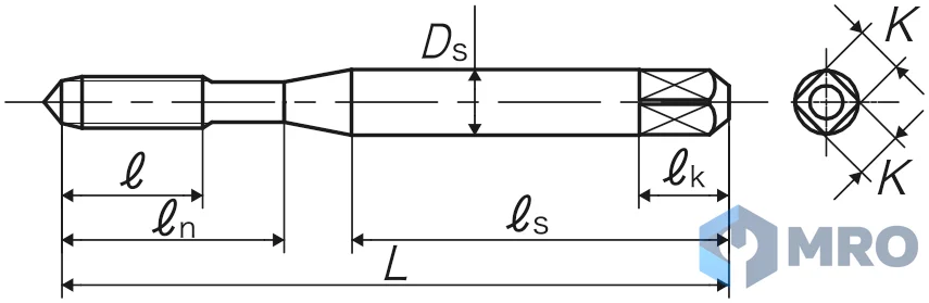 YAMAWA SPQ3.0G ดอกต๊าปร่องเกลียว (รูตัน) YAMAWA SP M3×0.5 P2