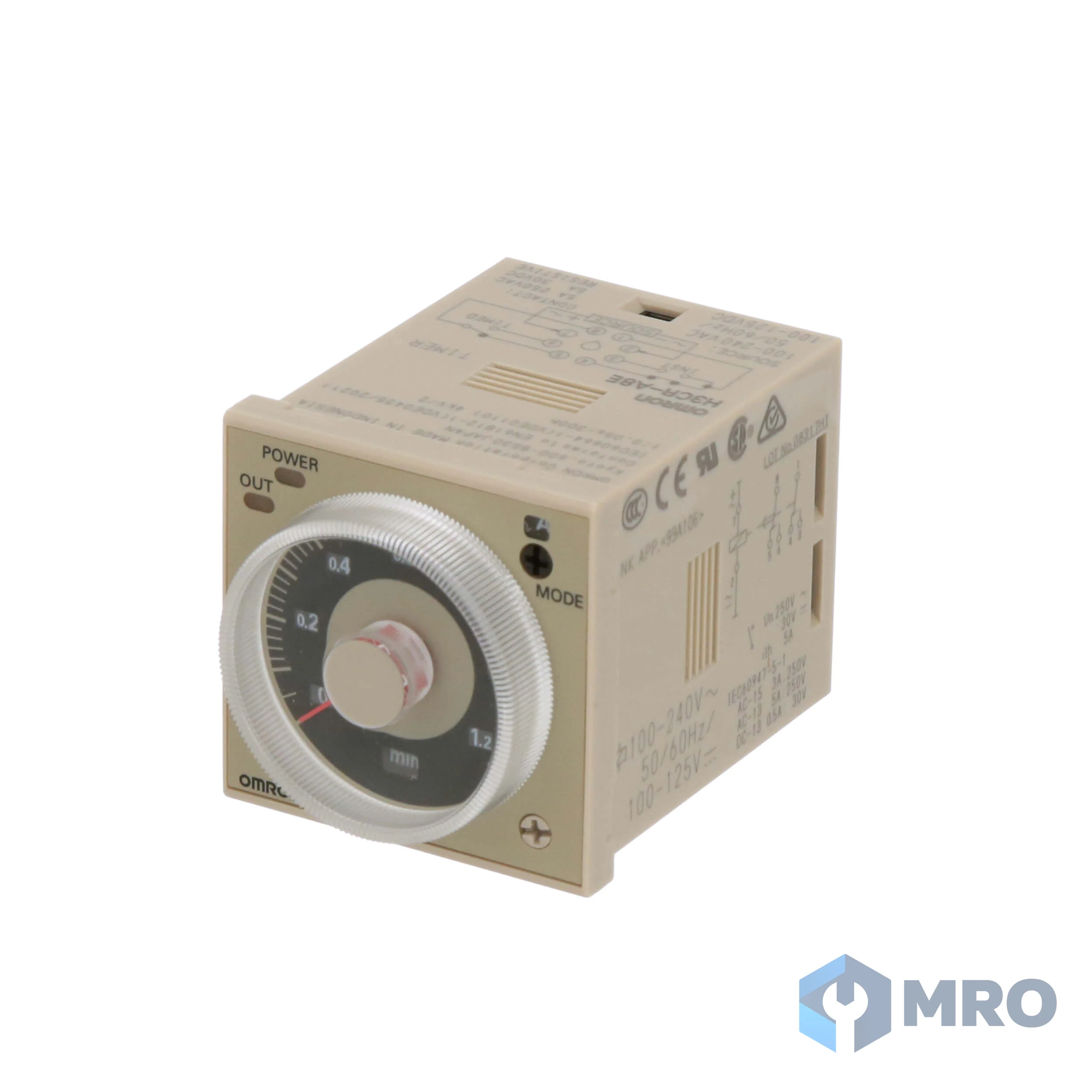 Omron H3CR-A8E AC100-240/DC100-125 ไทม์เมอร์ Omron H3CR-A8E AC100-240/DC100-125