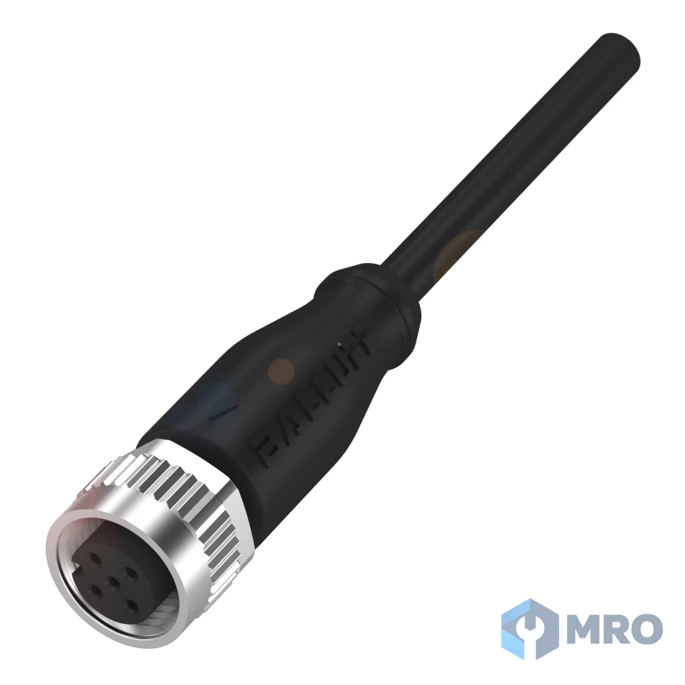 Balluff BCC032F สายเคเบิลพร้อมหัวต่อ Balluff BCC032F (M12 ตัวเมีย ตรง, 4 แกน, PUR 2 ม.)