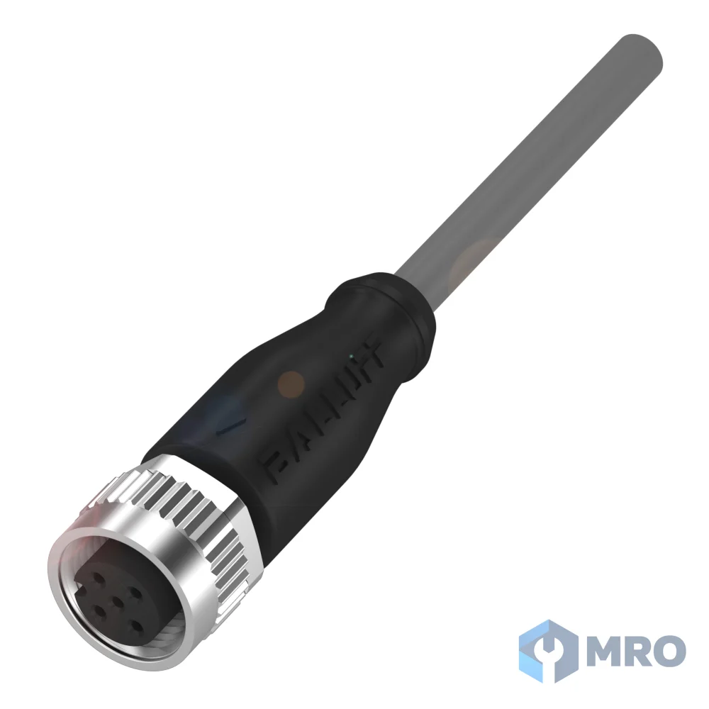 Balluff BCC0369 สายเคเบิลพร้อมหัวต่อ Balluff BCC0369 (M12 ตัวเมีย ตรง, 4 แกน, PVC 10 ม.)