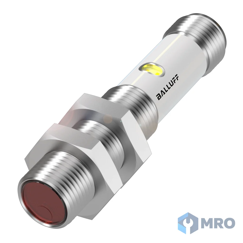 Balluff BOS01TN เซนเซอร์ตรวจจับวัตถุแบบสะท้อนวัตถุ Balluff BOS01TN (M12, ระยะ 100 มม., แสงสีแดง, PNP NO, หัวต่อ M12)