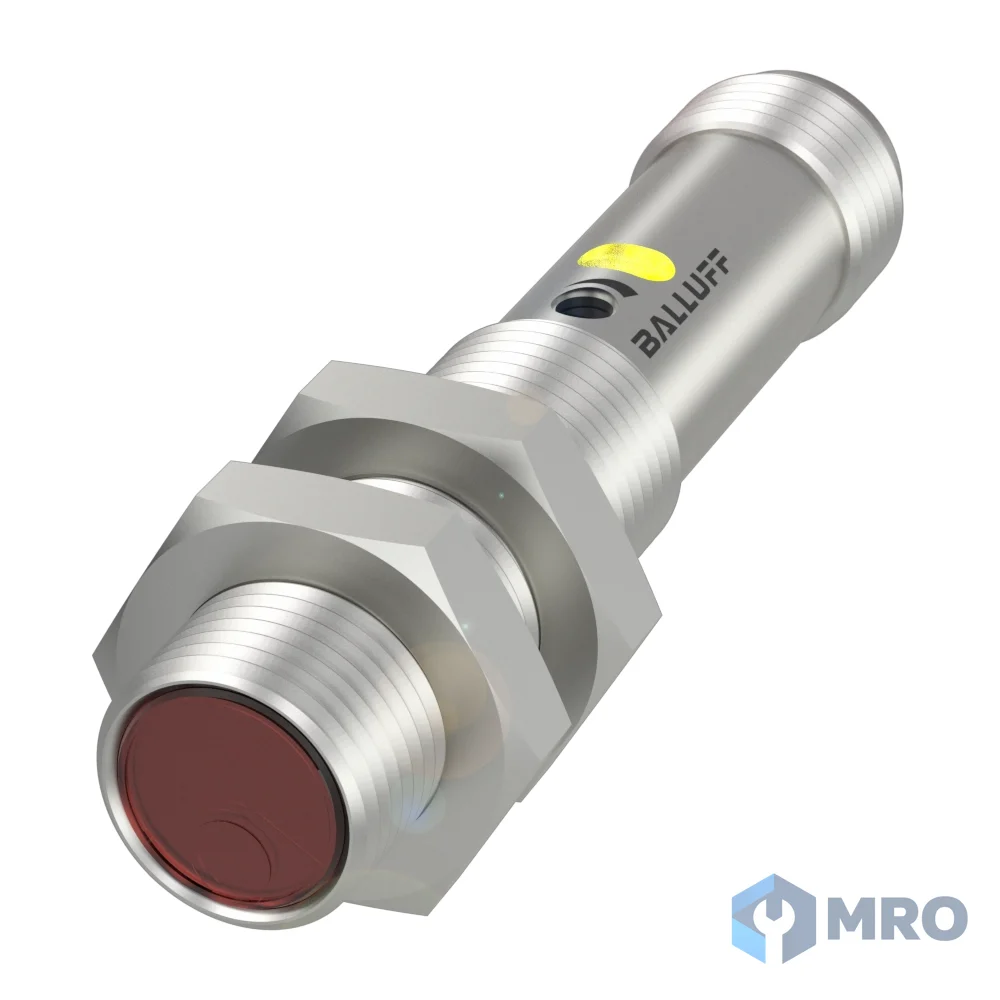Balluff BOS01TT เซนเซอร์ตรวจจับวัตถุแบบสะท้อนแผ่นรีเฟล็กเตอร์ Balluff BOS01TT (M12, ระยะ 3 ม., PNP NO, หัวต่อ M12)
