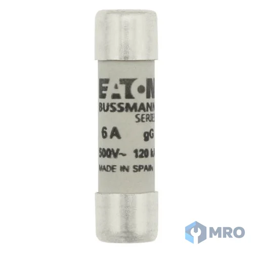 Eaton Bussmann C10G6 ฟิวส์ทรงกระบอก Eaton Bussmann C10G6 10x38 มม. gG 6A 500V