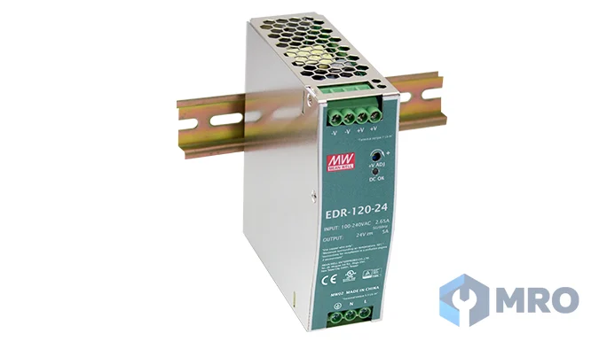 Mean Well EDR-150-24 พาวเวอร์ซัพพลาย Mean Well EDR-150-24 (24VDC 6.5A 150W, ราง DIN รุ่นประหยัด)