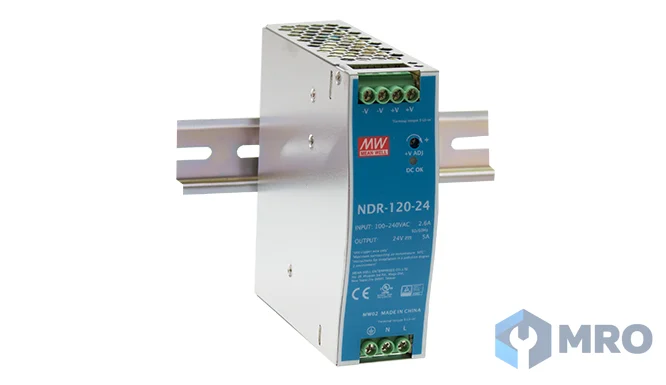 Mean Well NDR-75-12 พาวเวอร์ซัพพลาย Mean Well NDR-75-12 (12VDC 6.3A 75W, ราง DIN)