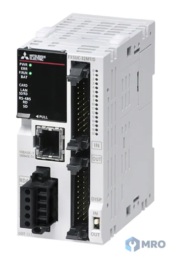 Mitsubishi Electric FX5UC-32MT/D PLC Mitsubishi FX5UC-32MT/D (32 จุด, อินพุต 16 / เอาต์พุตทรานซิสเตอร์ 16, ไฟเลี้ยง 24 VDC)