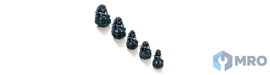 OHM Electric OA-05 เคเบิ้ลแกลนด์ OHM Electric OA-05 เกลียว G3/8 สาย Ø3.5–8 มม. สีดำ