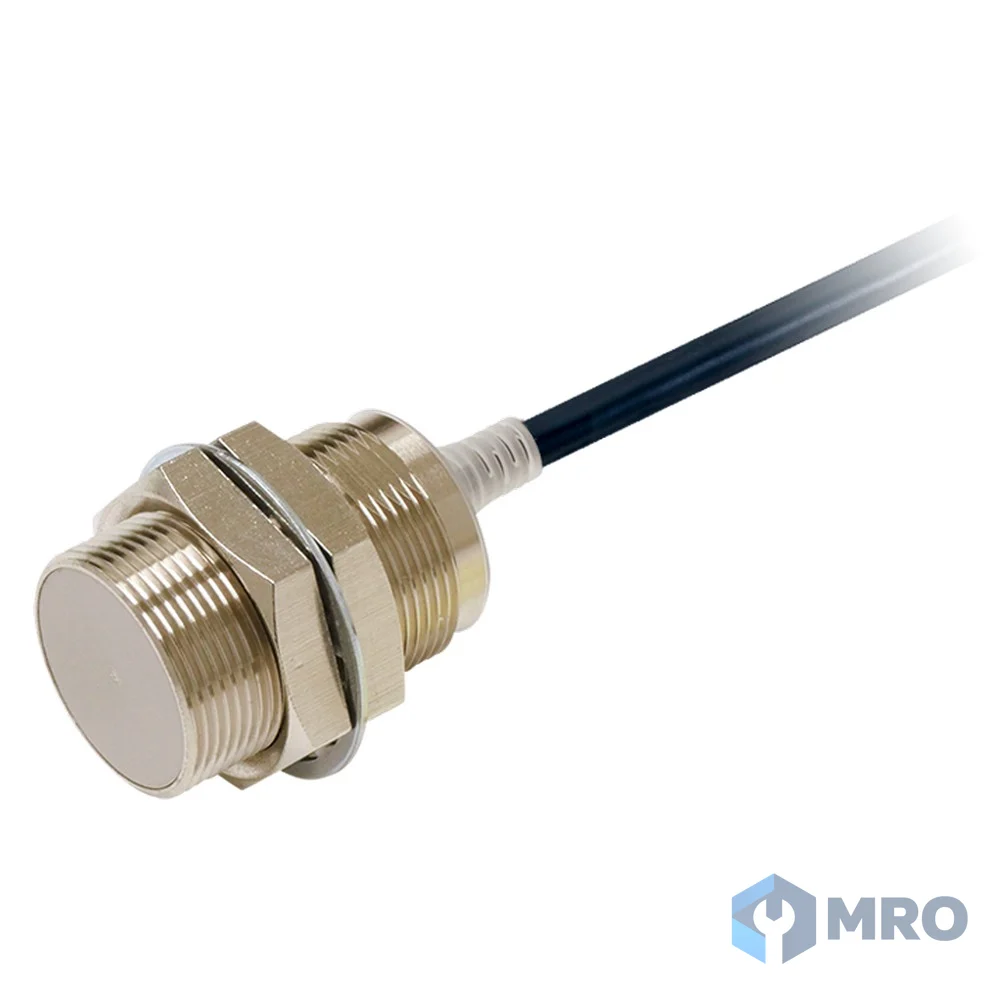 Omron E2E-X10C130 2M พร็อกซิมิตี้เซนเซอร์ Omron E2E-X10C130 (M30 ฝังเรียบ, ระยะ 10 มม., NPN NO, 10–30VDC, สาย 2 ม.)
