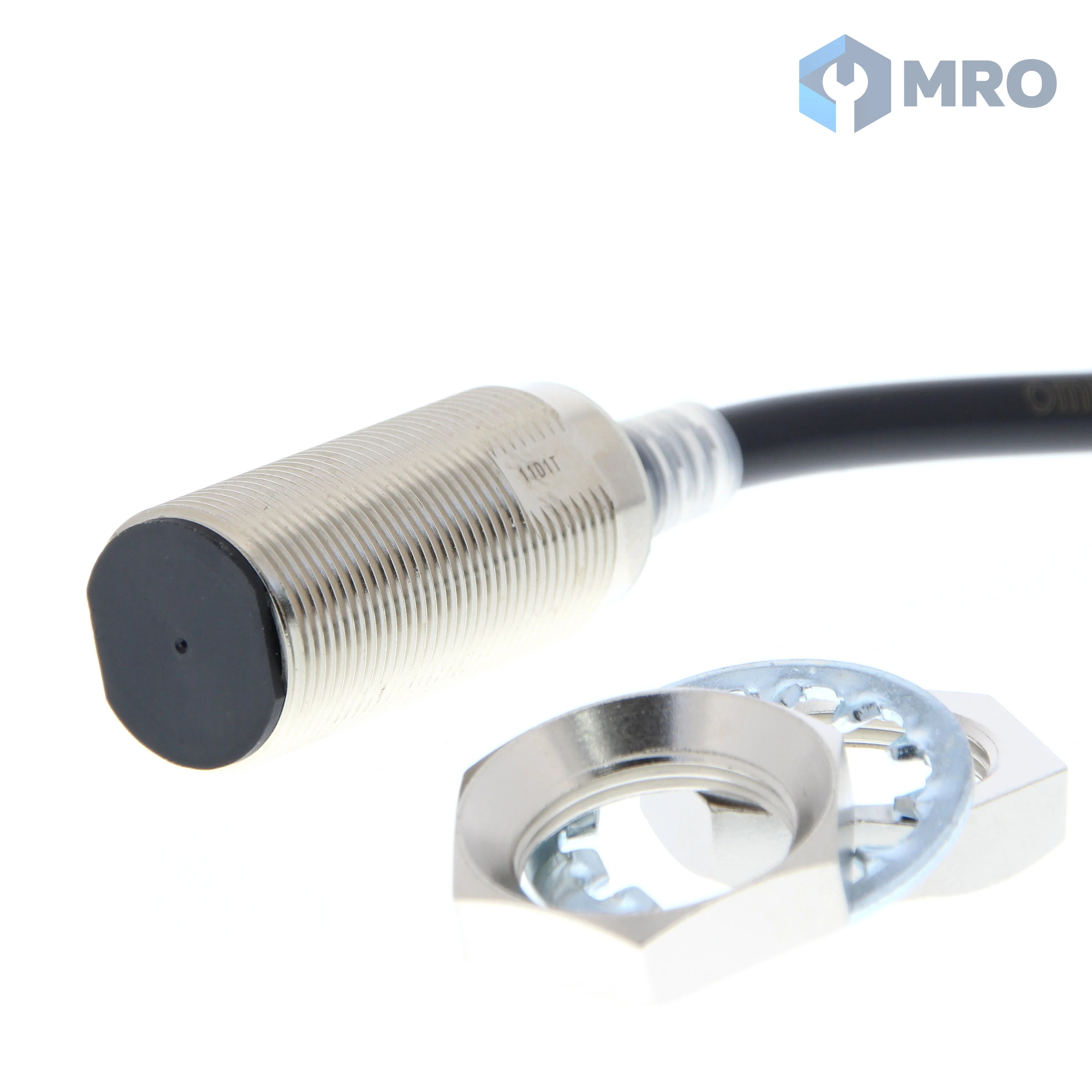 Omron E2E-X11D118 2M พร็อกซิมิตี้เซนเซอร์ 2 สาย Omron E2E-X11D118 (M18, ระยะ 11 มม., DC 2 สาย NO, 10–30VDC, สาย 2 ม.)