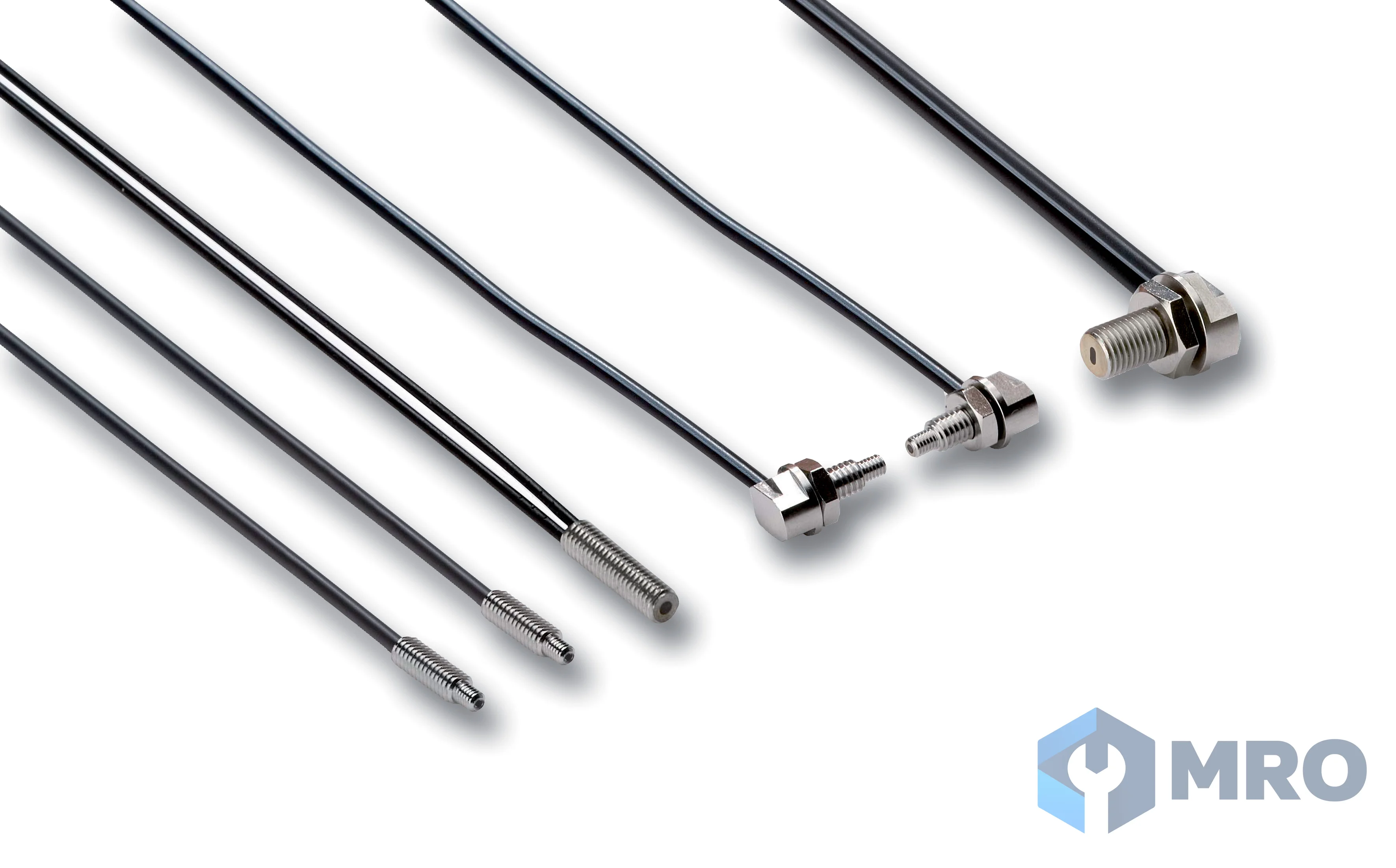 Omron E32-D11R 2M ไฟเบอร์ออปติก Omron E32-D11R แบบสะท้อนวัตถุ สายอ่อนงอได้ R1 (เกลียว M6, สาย 2 ม.)