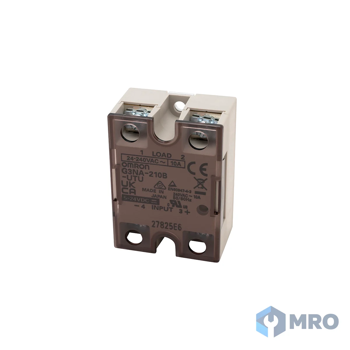 Omron G3NA-210B-UTU DC5-24 โซลิดสเตตรีเลย์ Omron G3NA-210B-UTU (10A, โหลด 24–240VAC, อินพุต 5–24VDC)