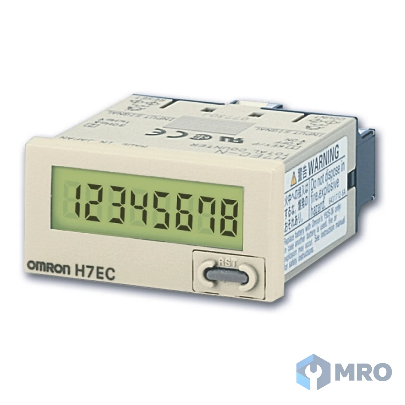 Omron H7EC-NV เคาน์เตอร์นับจำนวนสะสม Omron H7EC-NV (8 หลัก, 48x24 มม., อินพุตแรงดัน DC, มีแบตในตัว)