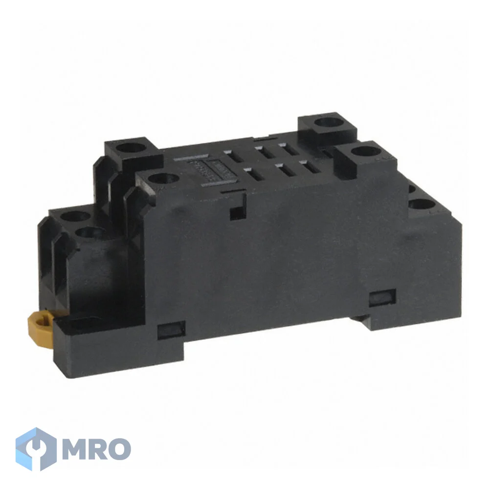 Omron PTF08A ซ็อกเก็ตรีเลย์ Omron PTF08A 8 ขา ติดราง DIN สำหรับ LY2