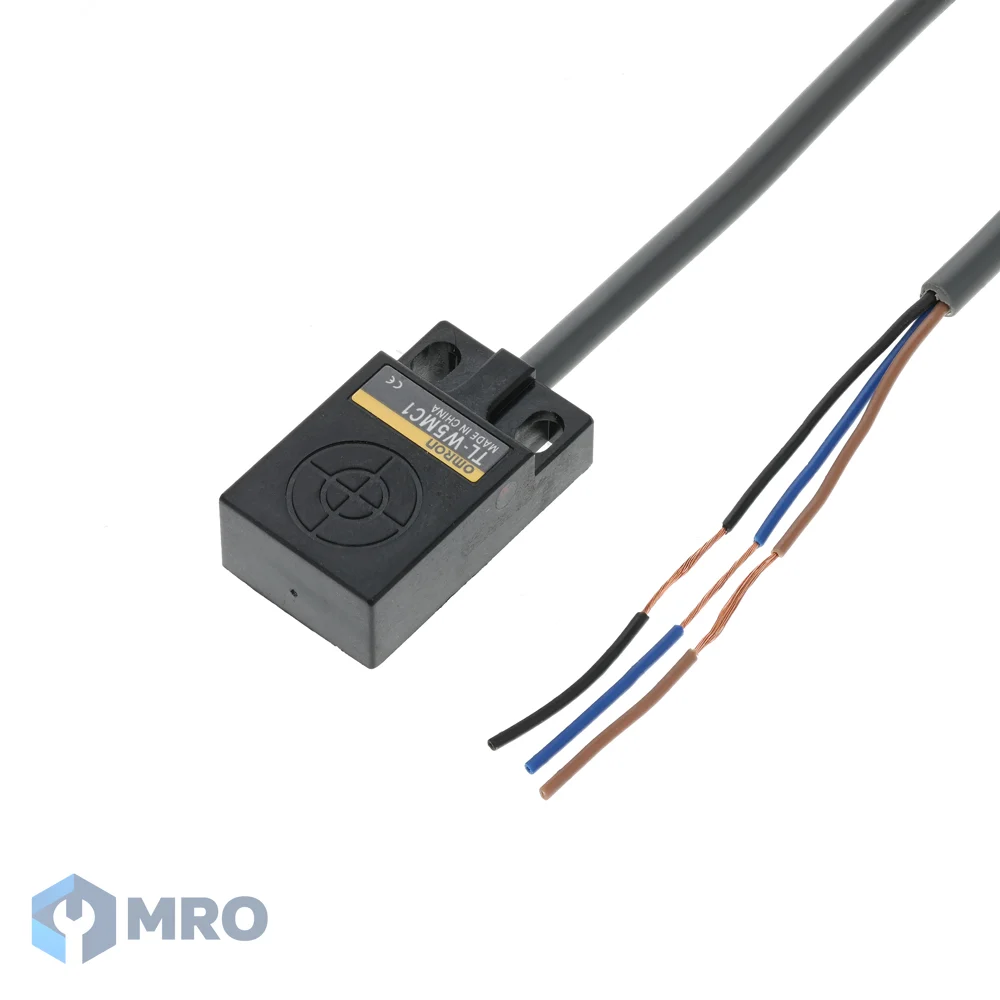 Omron TL-W5MC1 2M พร็อกซิมิตี้เซนเซอร์แบบแบน Omron TL-W5MC1 (ระยะ 5 มม., NPN NO, 12–24VDC, สาย 2 ม.)