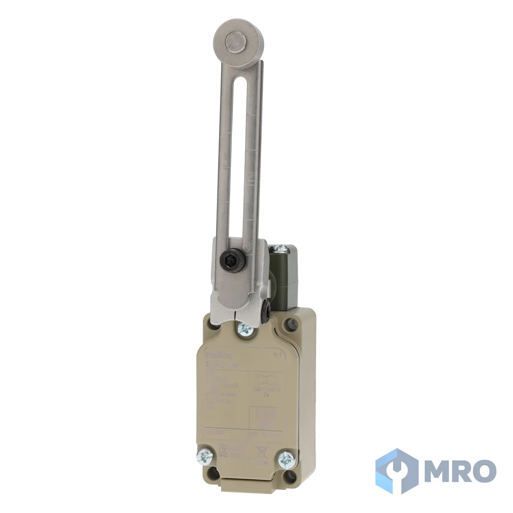 Omron WLCA12-2N-N ลิมิตสวิตช์ Omron WLCA12-2N-N ก้านโยกล้อปรับความยาวได้ R25–89 (1NO+1NC, 10A, G1/2, IP67)