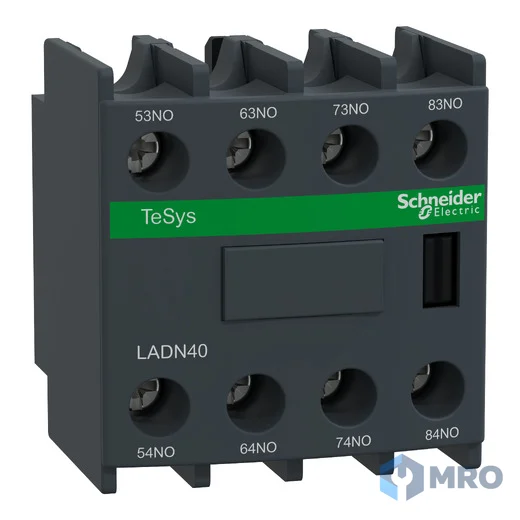 Schneider Electric LADN40 คอนแทคช่วย Schneider TeSys LADN40 (4NO, ติดหน้า LC1D)