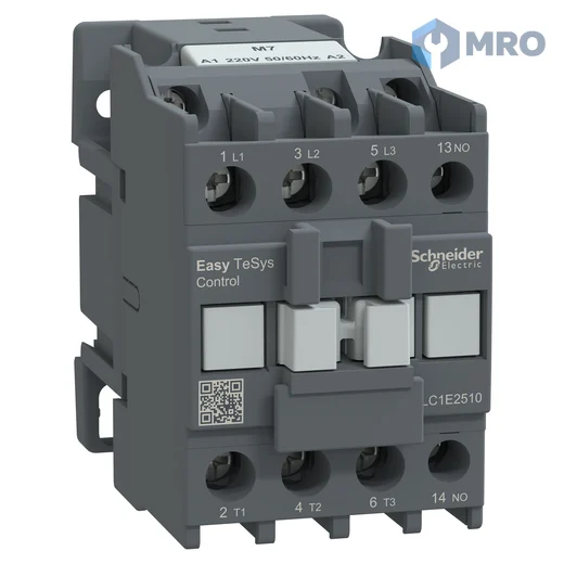 Schneider Electric LC1E2510M7 แมกเนติกคอนแทคเตอร์ Schneider Easy TeSys LC1E2510M7 (25 A, คอยล์ 220 VAC, 1NO)