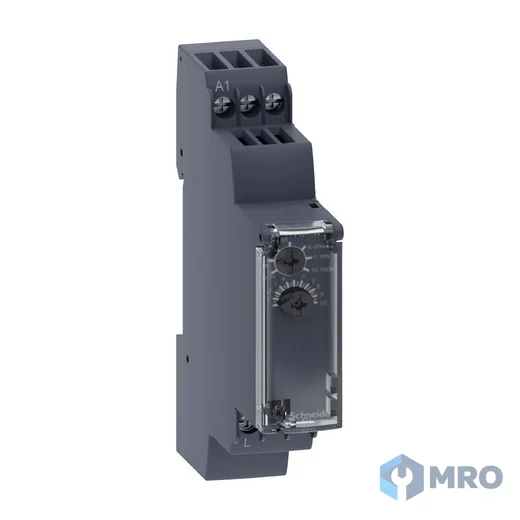 Schneider Electric RE17LAMW ไทม์เมอร์ Schneider Zelio Time RE17LAMW (หน่วงเวลาเมื่อจ่ายไฟ 0.1 วิ–100 ชม., 24–240 VAC/DC)