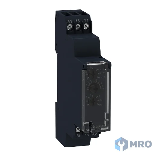 Schneider Electric RE17RMMU ไทม์เมอร์มัลติฟังก์ชัน Schneider RE17RMMU (1C/O 8 A, 24 VDC / 24–240 VAC)