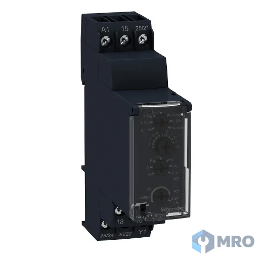 Schneider Electric RE22R2MMU ไทม์เมอร์มัลติฟังก์ชัน Schneider RE22R2MMU (2C/O 8 A, 24 VDC / 24–240 VAC)