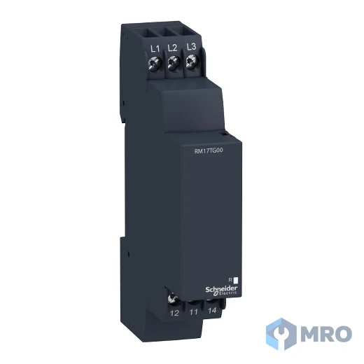 Schneider Electric RM17TG00 รีเลย์ป้องกันเฟสหาย/เฟสสลับ Schneider RM17TG00 (3 เฟส 208–480 VAC)