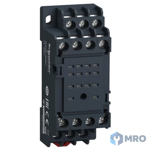 Schneider Electric RXZE1M4C ซ็อกเก็ตรีเลย์ Schneider RXZE1M4C (สำหรับ RXM 2C/O และ 4C/O, ยึดราง DIN)