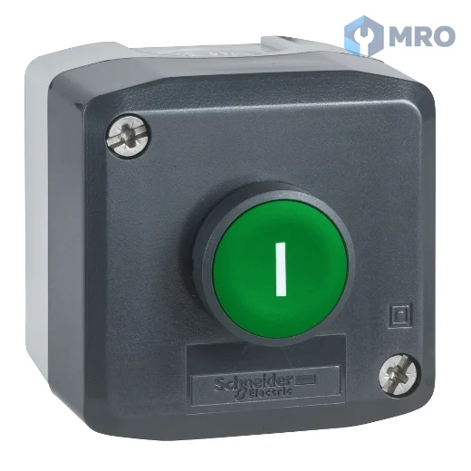 Schneider Electric XALD102 กล่องสวิตช์ปุ่มกด Schneider XALD102 (1 ปุ่มเขียว I, 1NO)
