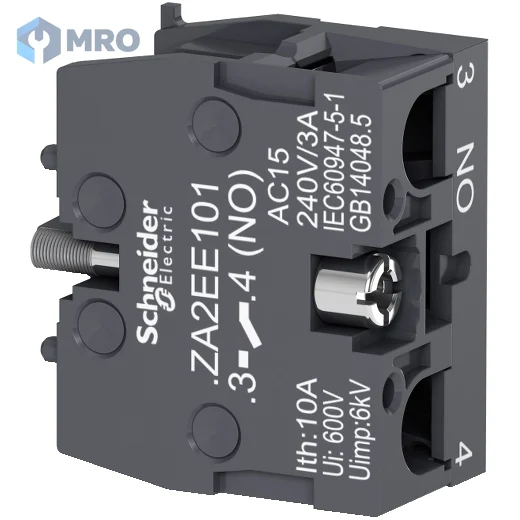 Schneider Electric ZA2EE101 คอนแทคบล็อก Schneider ZA2EE101 (1NO, สำหรับ Harmony XA2)