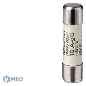 Siemens 3NW6010-1 ฟิวส์ทรงกระบอก Siemens 3NW6010-1 10x38 มม. gG 25A 500V