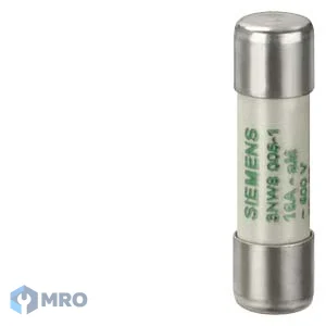 Siemens 3NW8010-1 ฟิวส์ทรงกระบอก Siemens 3NW8010-1 10x38 มม. aM 25A 400V (ป้องกันมอเตอร์)