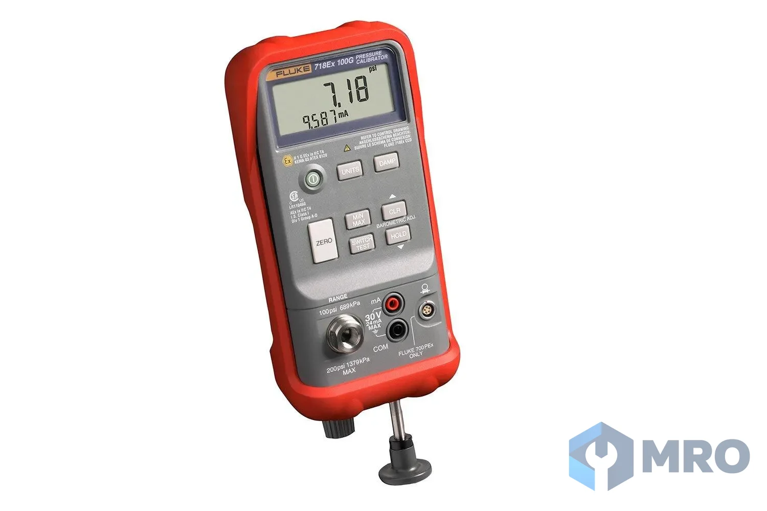 Fluke 718EX 100G เกจ/เครื่องสอบเทียบความดัน Fluke 718EX 100G