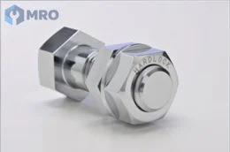 Hard Lock HLN-R-6X1.0-A น็อตกันคลาย Hard Lock HLN แบบมีขอบ M6 เหล็กชุบไตรวาเลนท์โครเมต (1 ชุด บน+ล่าง)