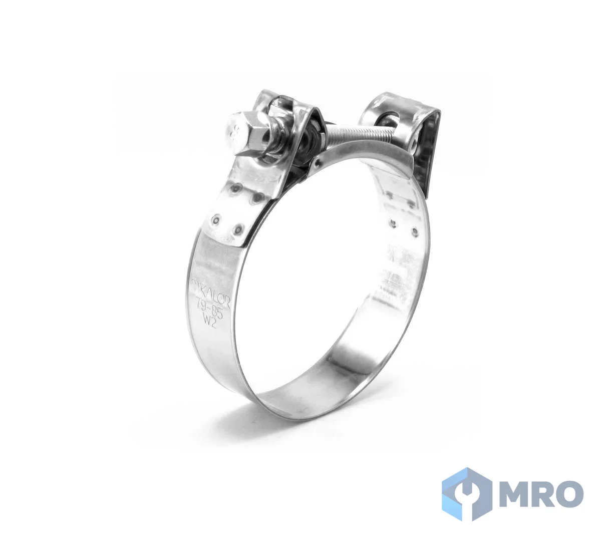 Mikalor SW2-43 เข็มขัดรัดท่อ Mikalor Supra W2 40–43 มม. สายสแตนเลส น็อตเหล็กชุบซิงค์