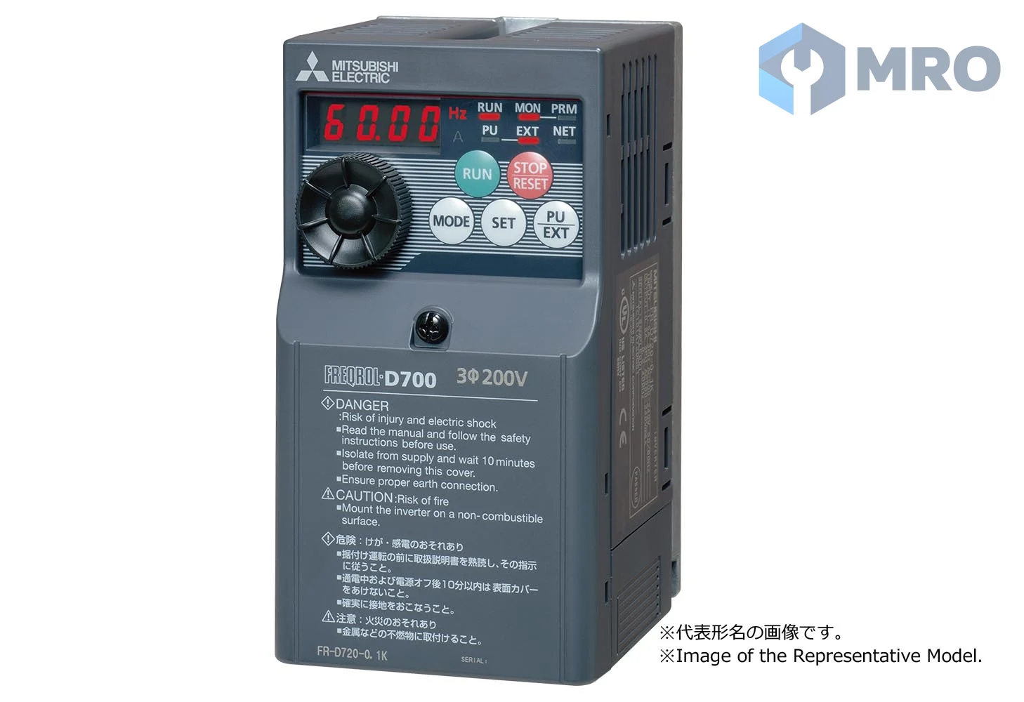 Mitsubishi FR-D720-0.75K อินเวอร์เตอร์ 0.75 kW 3 เฟส 200V