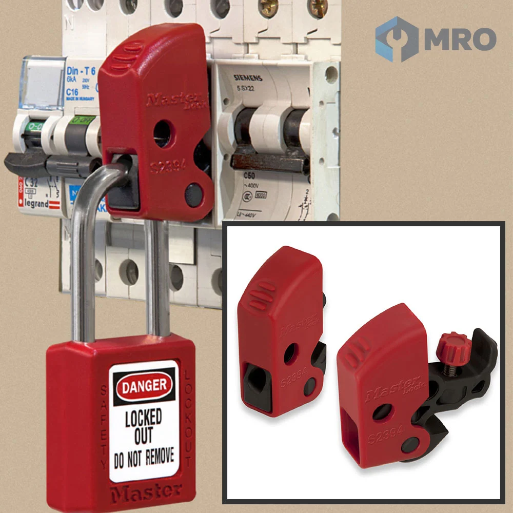 Master Lock S2394 ตัวล็อกเบรกเกอร์ลูกย่อย MCB Master Lock S2394 แบบยูนิเวอร์แซล (หมุนล็อกด้วยมือ ไม่ต้องใช้เครื่องมือ)