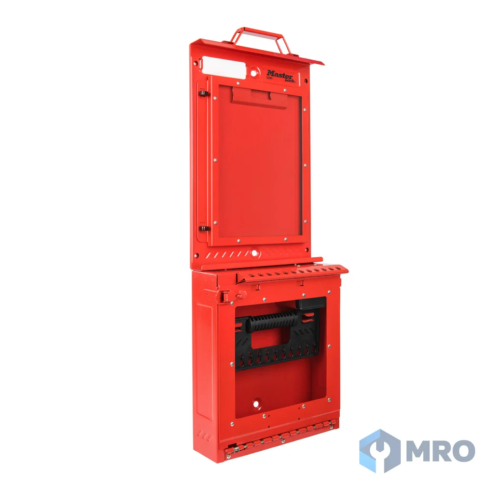 Master Lock S3500 ชุดกล่องล็อกกลุ่มพร้อมตู้ใบอนุญาตทำงาน Master Lock S3500 (สแตนเลส 12 รูล็อก)