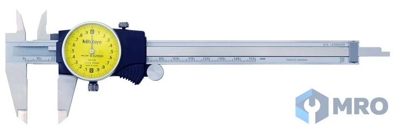 Mitutoyo 505-730 เวอร์เนียหน้าปัด Mitutoyo 505-730 (0–150 มม. ละเอียด 0.02 มม.)