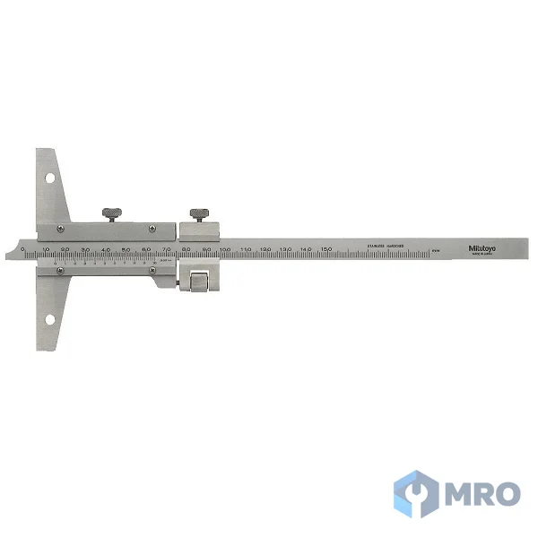 Mitutoyo 527-101 เกจวัดความลึกเวอร์เนีย Mitutoyo 527-101 (0–150 มม. ละเอียด 0.02 มม.)