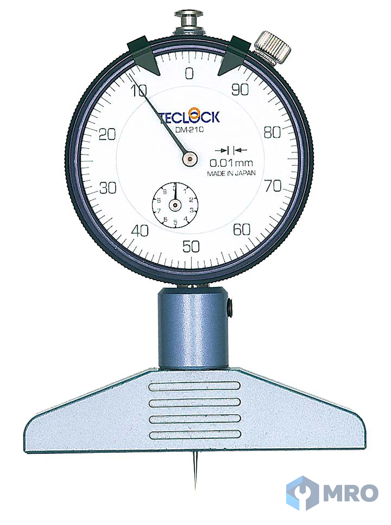 TECLOCK DM-210 เกจวัดความลึกแบบหน้าปัด TECLOCK DM-210 (0–10 มม. ละเอียด 0.01 มม.)
