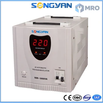Songyan gvKxmNPuspUL เครื่องปรับแรงดันไฟฟ้าอัตโนมัติ — 3kVA 3000W Full Automatic Voltage Stabilizer for Home