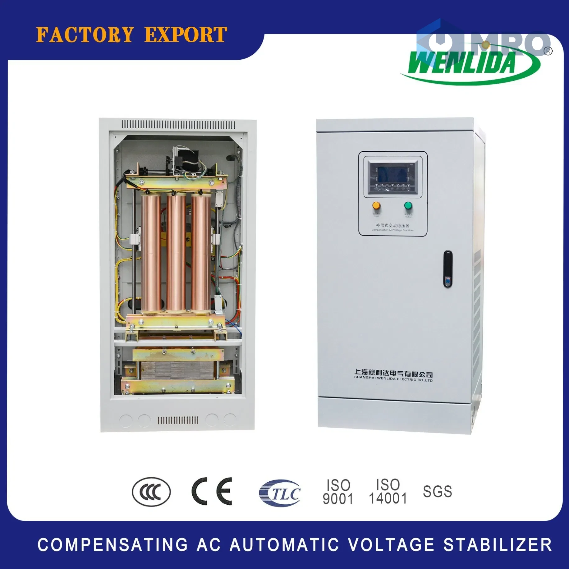 Wenlida ivHQGtdUawrp เครื่องปรับแรงดันไฟฟ้าอัตโนมัติ — High Precision Regulating SBW/Three-Phase/AC Servo-Motor Voltage Stabilizer/10kVA~3600kVA/Powerful Compensation/AVR/Automatic Voltage Stabilizer/Regulator