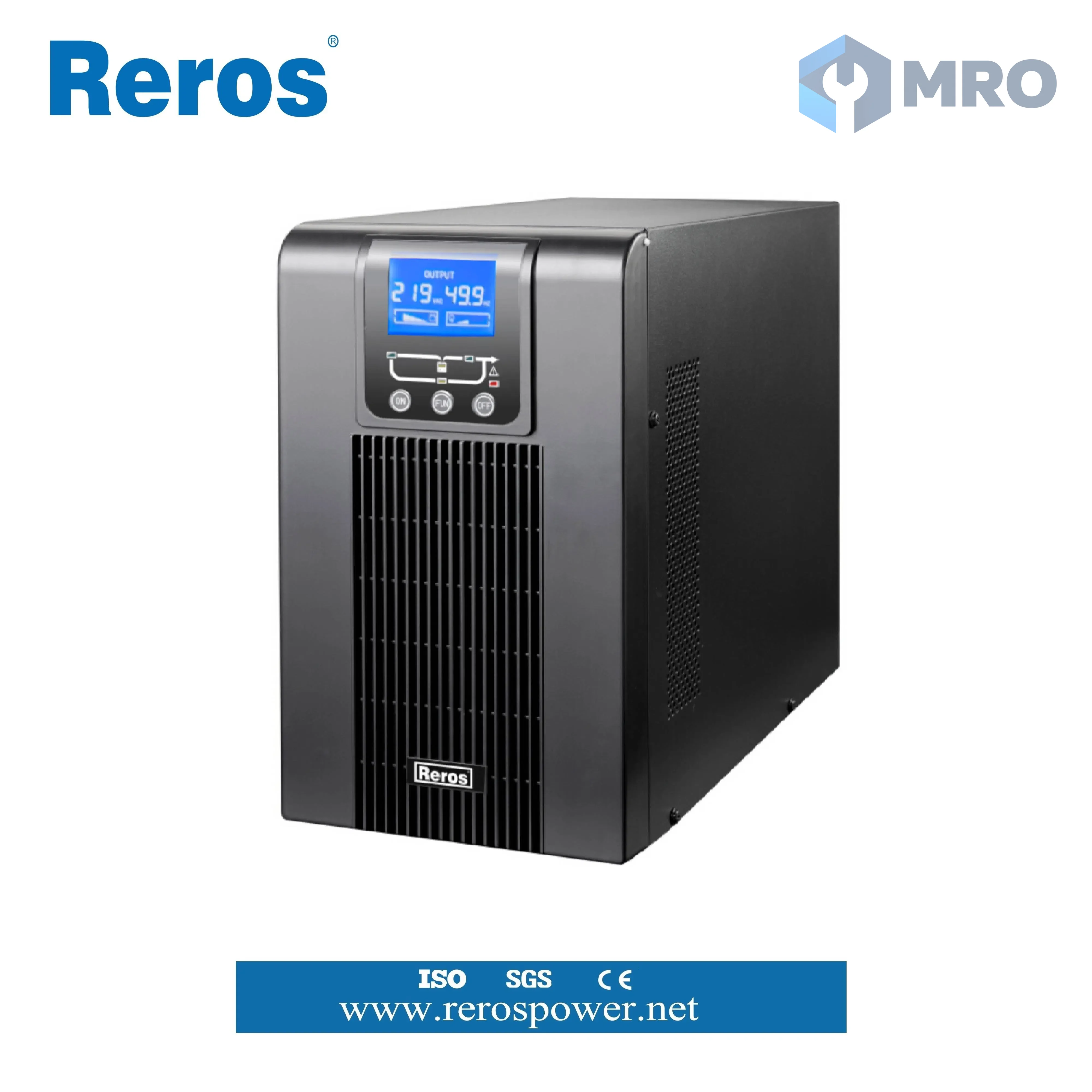 Reros KyIErLRYXjco เครื่องสำรองไฟ (UPS) — Online High Frequency Double Conversion PF1.0 1-30kVA UPS with IEC/Schuko/Universal Outlets