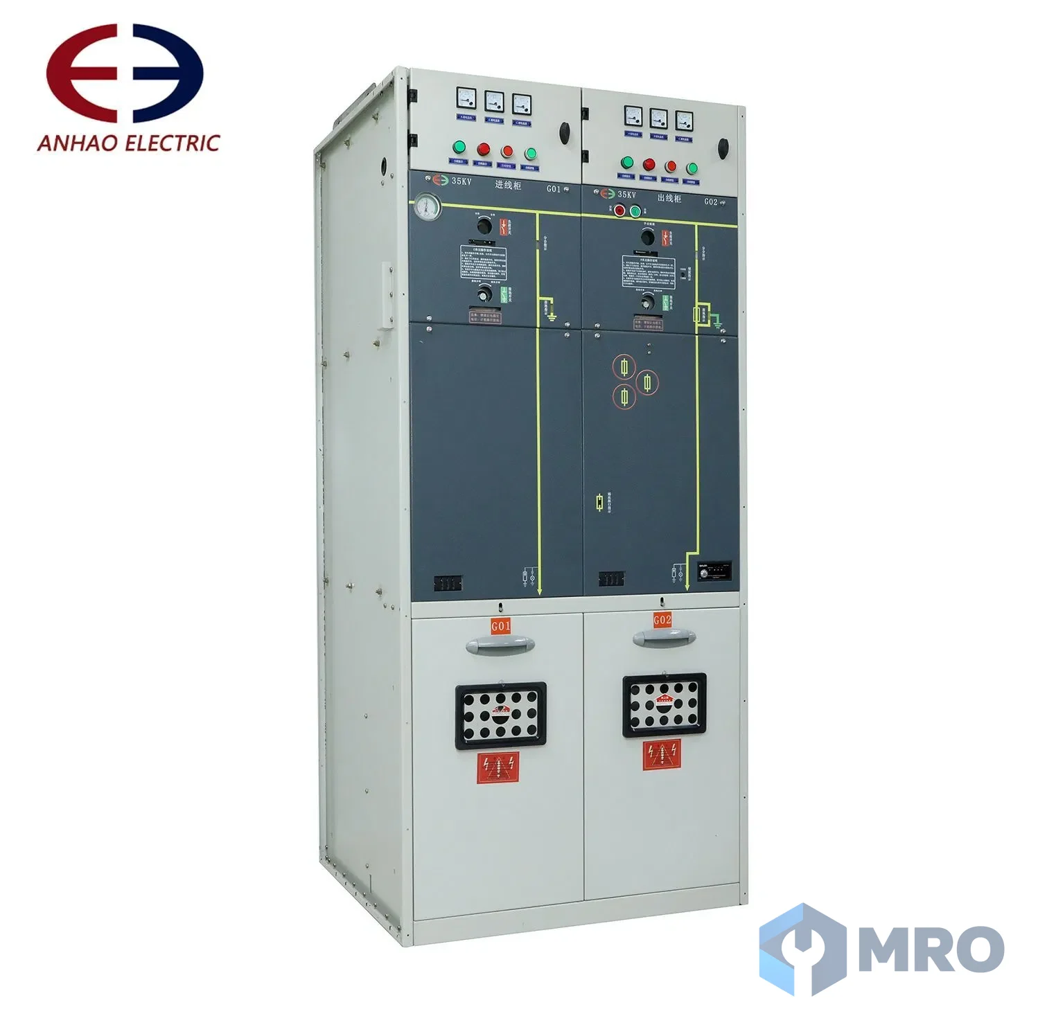 Anhao MdWfNeTOEGca ตู้ไฟฟ้า — 12kv High-Voltage Gas Insulated Rmu Distribution Cabinet 630A 50Hz