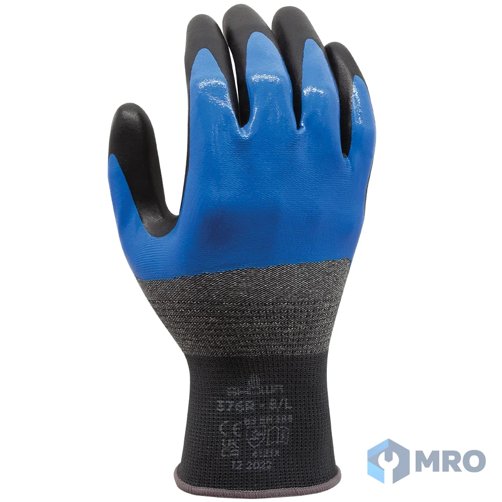 Showa S-TEX 376 ถุงมือกันบาดเคลือบไนไตรล์ SHOWA S-TEX 376 ไซซ์ S (คู่)
